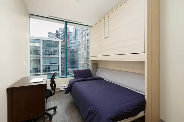 Private Bedrooms at GEC Viva include one convertible loft bed or twin bed for each student