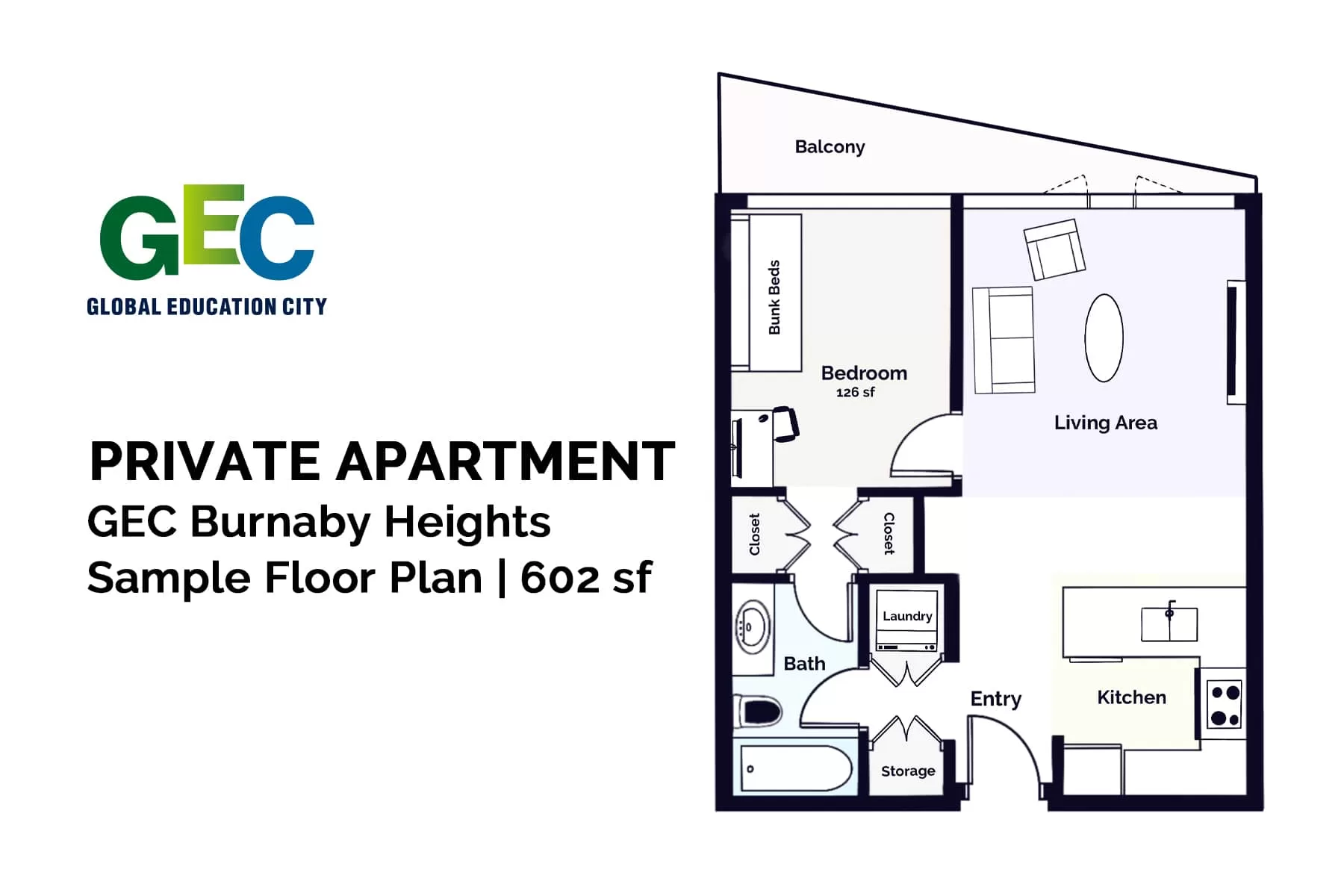 1 Bedroom Apartment floor plan