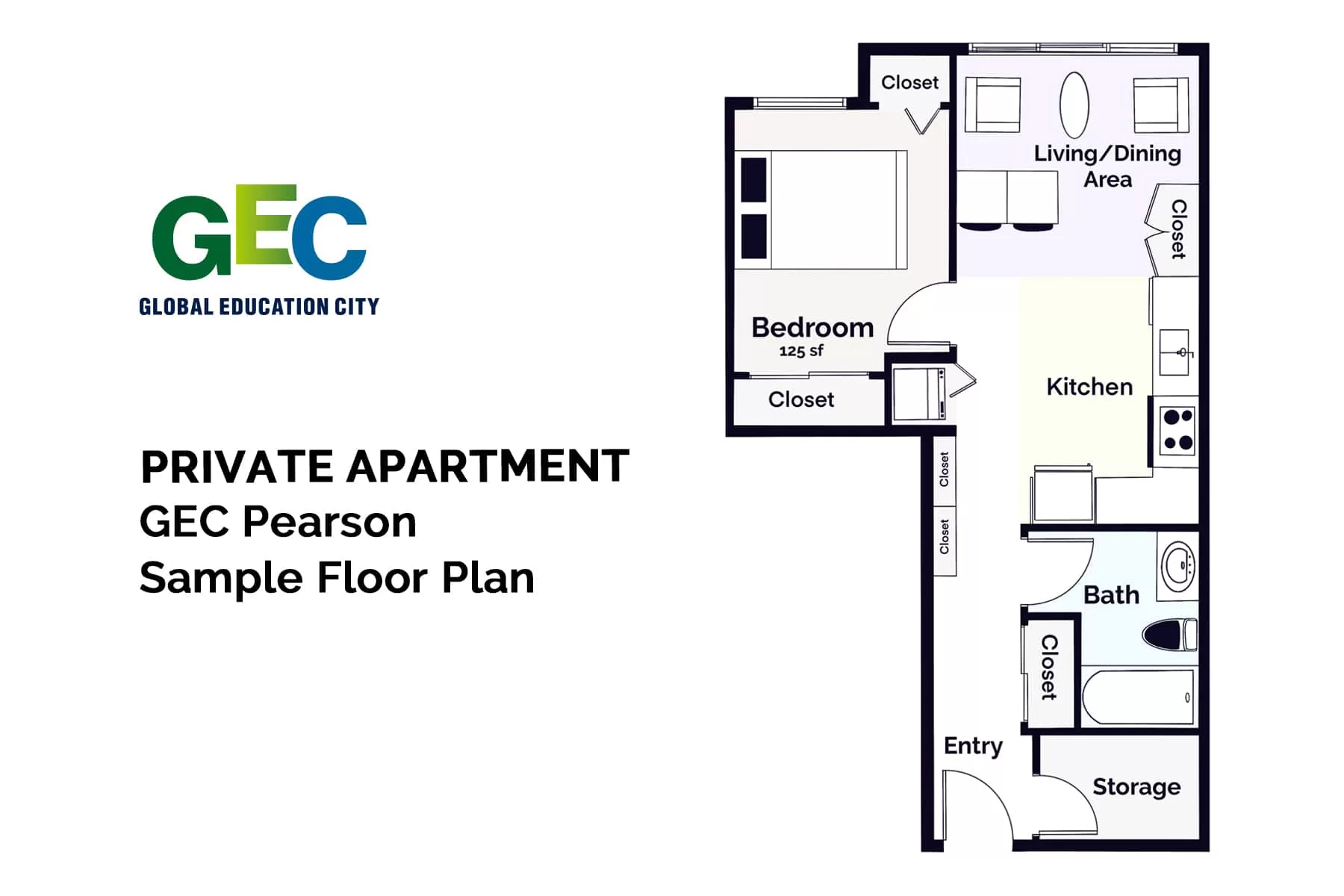 Premium 1 Bedroom Apartment floor plan
