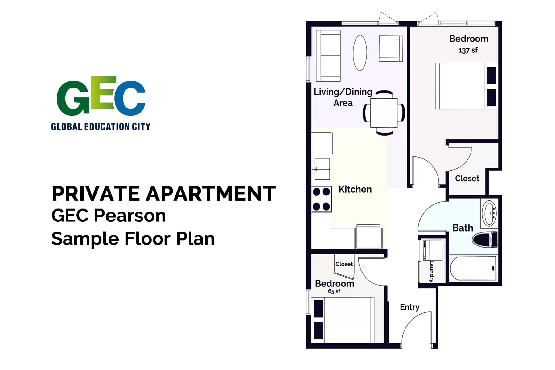 Premium 2 Bedroom Apartment floor plan
