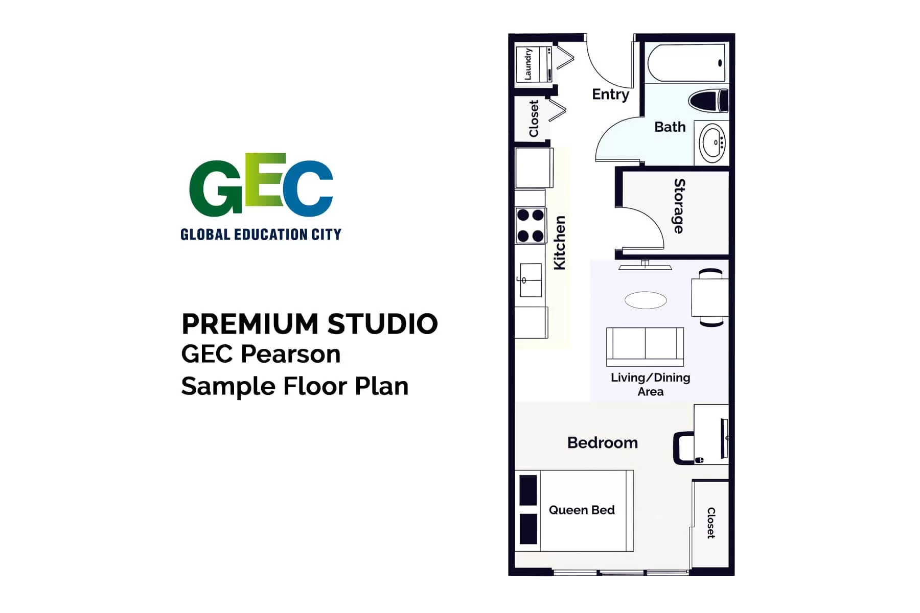 Premium Studio Apartment floor plan