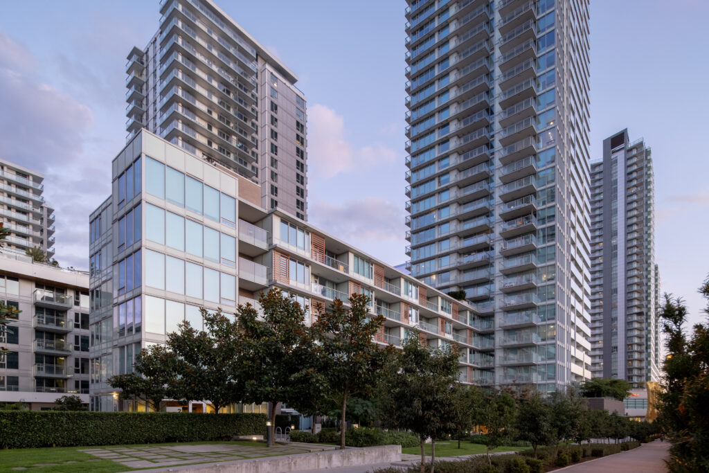 GEC Marine Gateway MC2 student housing north building in Vancouver