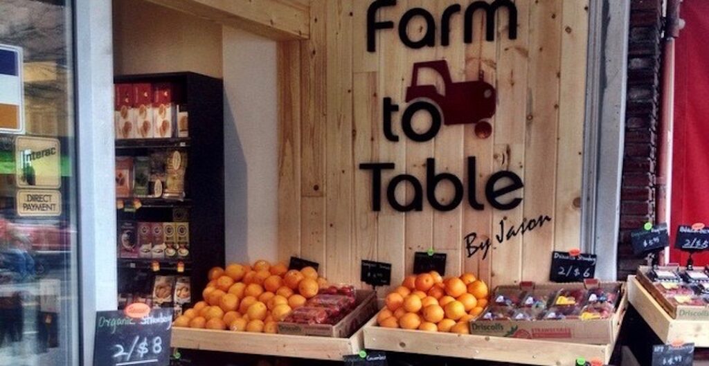 This the the logo of Farm to Table Market, and its only a few mins from GEC VIva.